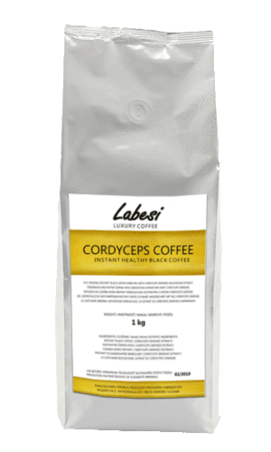 Káva s extraktom huby Cordyceps