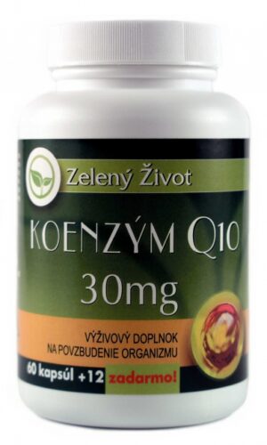 Koenzým Q10 30mg 60 + 12 kapsúl zadarmo