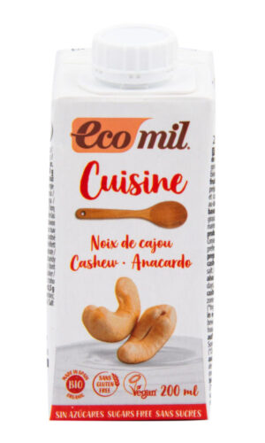 ECOMIL Kešu alternativa smotany nature BIO 200 ml