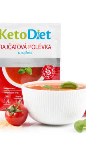 KetoDiet Proteínová polievka paradajková s rezancami (7 porcií) - test na koronavírus