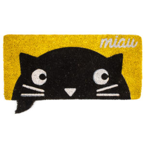 Kokosová rohožka Miau žltá